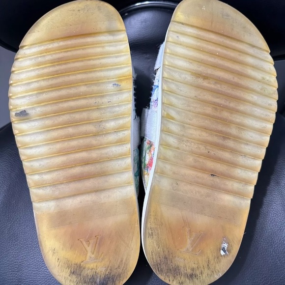 2021 Spring Edition Louis Vuitton Honolulu Mules Preowned Mens 7US 40EU - Picture 5 of 6